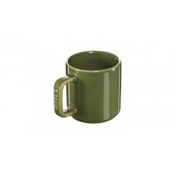 Mini Mug 10 cm Verde Basilico Set di 2 in Ceramica