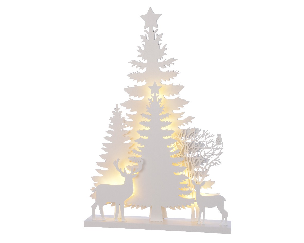 Albero Di Natale 40cm.Albero Stilizzato A Led 40 Cm 12 Led