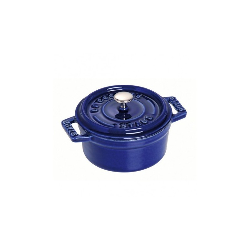 Cocotte 10 cm Dunkelblau aus Gusseisen