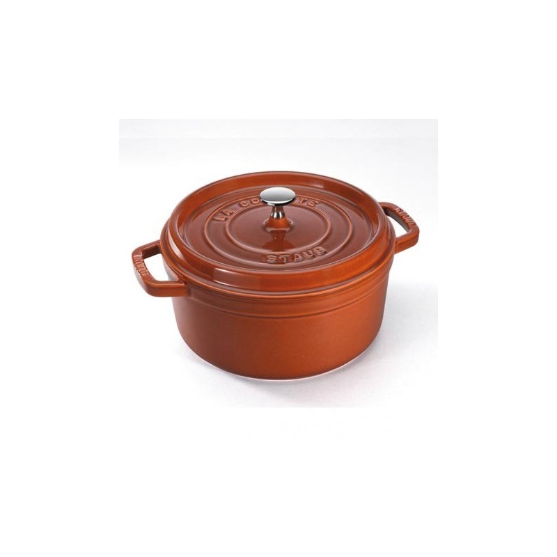 Cocotte 10 cm Zimt aus Gusseisen