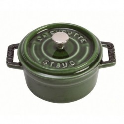Cocotte 10 cm Green Basil in Cast Iron