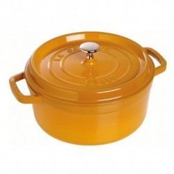 Cocotte 24 cm Mustard in Cast Iron