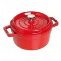 Cocotte 26 cm Rot aus Gusseisen