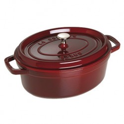 Ovale Cocotte 33 cm Granata aus Gusseisen