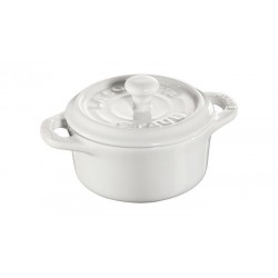 Mini Cocotte 10 cm White in Ceramic