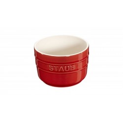 Mini-Auflaufförmchen aus Keramik, 8 cm, Rot, 2er-Set