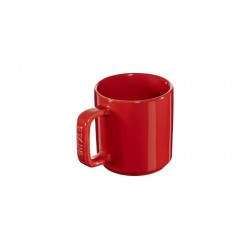 Ceramic Mini Mug 10 cm Red Set of 2