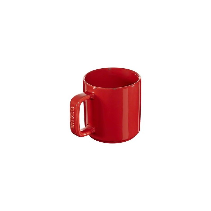Minibecher aus Keramik, 10 cm, Rot, 2er-Set