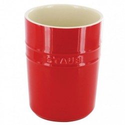 Utensil Holder 11 cm Red in Ceramic
