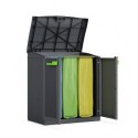 Keter Moby Compact Store Recycling – Schrank für die getrennte Abfallsammlung – 90 x 55 x 100 H