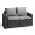 Keter 2-Sitzer-Sofa CALIFORNIA Graphit