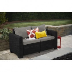 Keter 2-Sitzer-Sofa CALIFORNIA Graphit