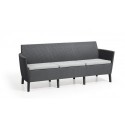 Keter 3-Sitzer-Sofa SALEMO Graphit