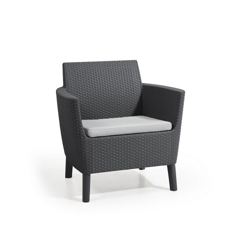 Keter Set Tisch + SALEMO Sessel Graphit Keter Set Tisch + SALEMO Sessel Graphit