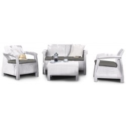 Keter Set Lounge CORFU' Weiß