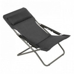TRANSABED Be Comfort LaFuma LFM2829 Dark Gray Deck Chair