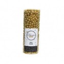 Girlande aus Perlen aus glänzendem Gold-Kunststoff, Abmessung 0,8 x 1000 cm