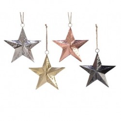 Sterne zum Aufhängen aus Metall, Abmessung 10x10x3 cm, Einzelstück