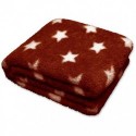 Plaid Stars Throw 150 x 200 cm Color Clay Red