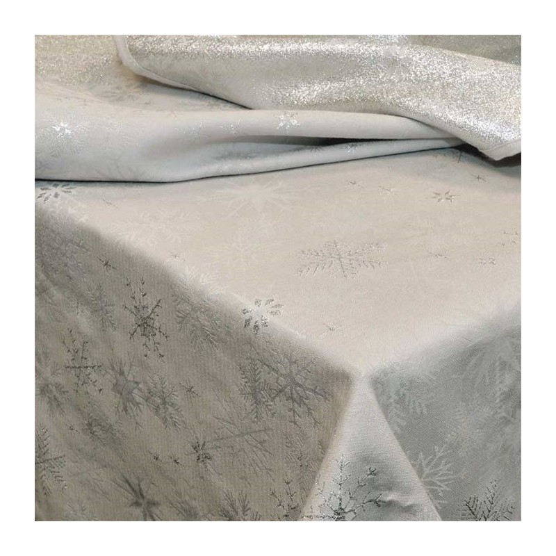 Crystal tablecloth 140 x 250 cm Color Silver