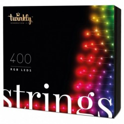 Twinkly STRINGS Weihnachtsbeleuchtung Smart 400 Led RGB II Generation
