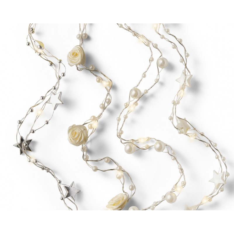 Mikro-LED-Kette, 190 cm, 20 LEDs mit warmem Licht