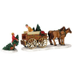 Christmas Tree Wagon Set of 2 Ref. 43451