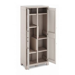 Keter Gulliver Multispace Xl – Wasserdichter Kleiderschrank, zertifiziert Ipx3 – ISTA 6 – 80 x 44 x 182 cm