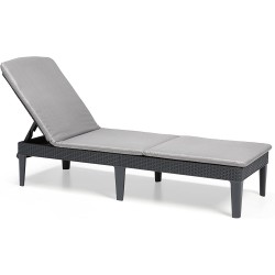 Keter Lounger with cushion JAIPUR graphite