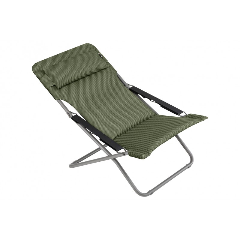 TRANSABED LaFuma LFM2829 Olive/Titane Deck Chair