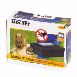 Stocker Mouse Station Rattengiftköderbehälter 12,5 x 9,5 x h4 cm