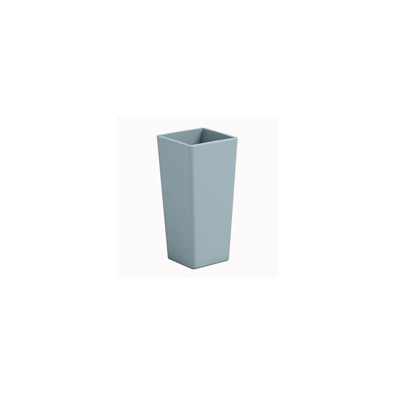 Quadratische Clou-Vase mit Übertopf