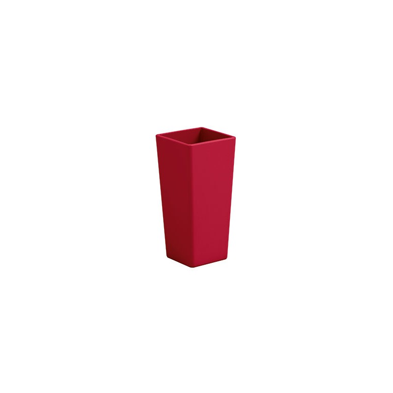 Quadratische Clou-Vase mit Übertopf
