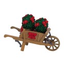 Wheelbarrow With Poinsettias Ref. 64479