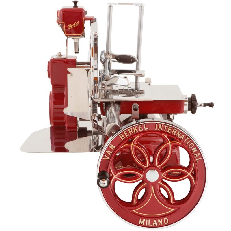 Berkel Volano-Aufschnittmaschine Fiorato B114 Farbe Rot - Golddekor Berkel Volano-Aufschnittmaschine Fiorato B114 Farbe Rot - Golddekor