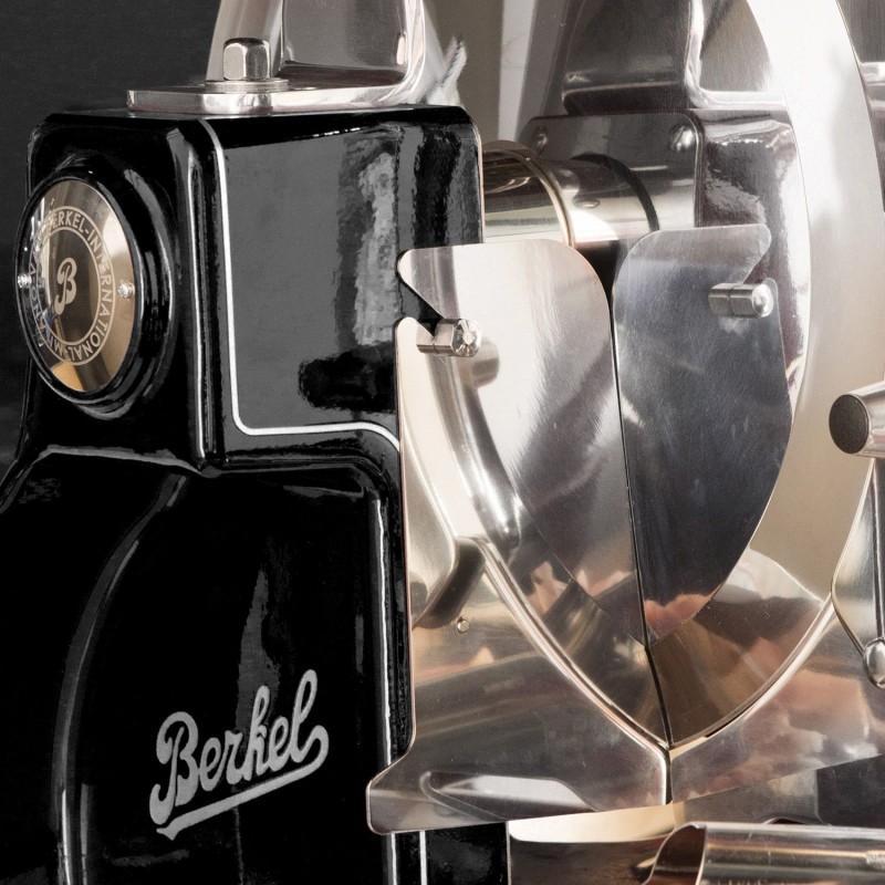 Berkel Flywheel Slicer Volano B3 Fiorato colour Black - Silver Decorations Berkel Flywheel Slicer Volano B3 Fiorato colour Black - Silver Decorations
