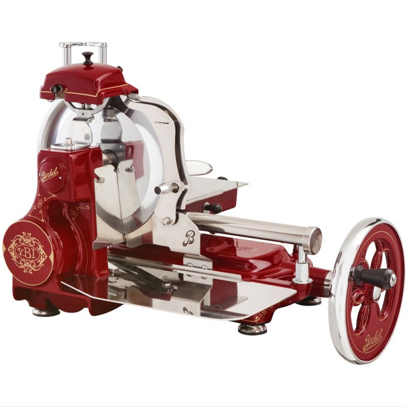 Berkel Slicer Volano Fiorato Tribute Red Berkel – Golddekorationen