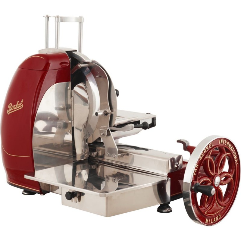 Berkel Volano-Aufschnittmaschine Fiorato B116 Farbe Rot - Golddekor Berkel Volano-Aufschnittmaschine Fiorato B116 Farbe Rot - Golddekor