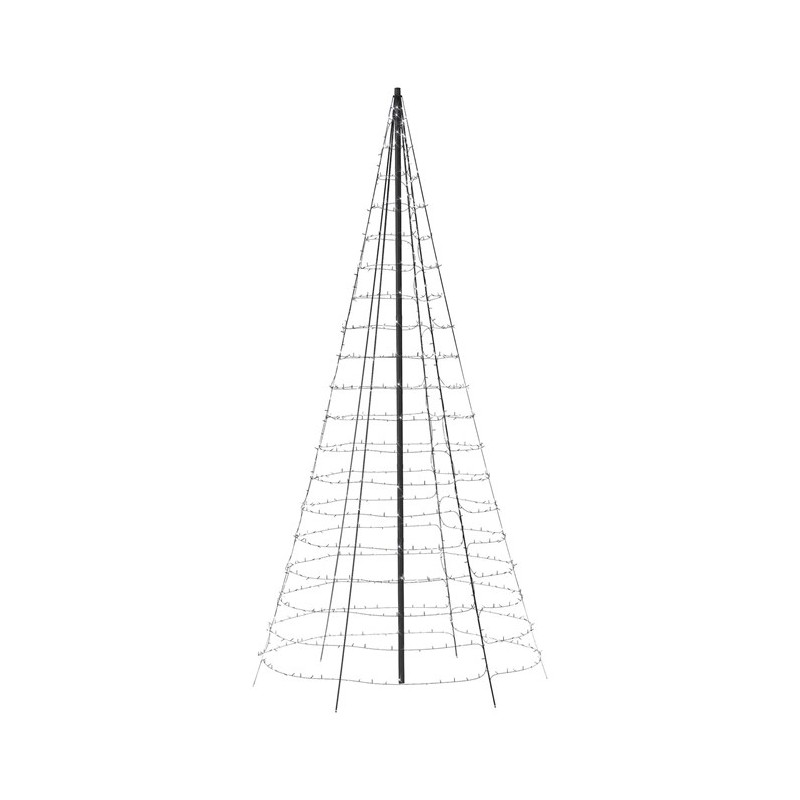 Twinkly LIGHT TREE Intelligenter Weihnachtsbaum 4 m 750 Led RGBW BT + WiFi mit Stange