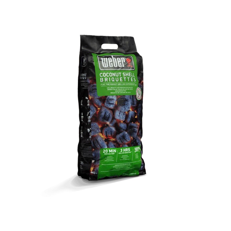 4 kg bag of Weber coconut shell briquettes Cod. 18401
