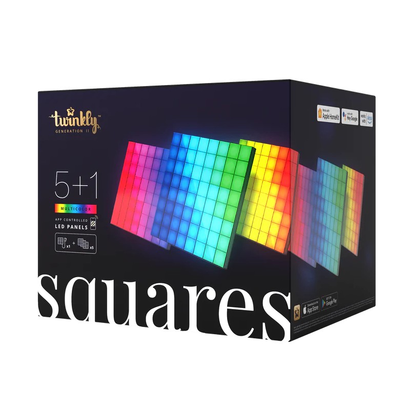 Twinkly SQUARES 64 Led RGB BT + WiFi 6 Stk