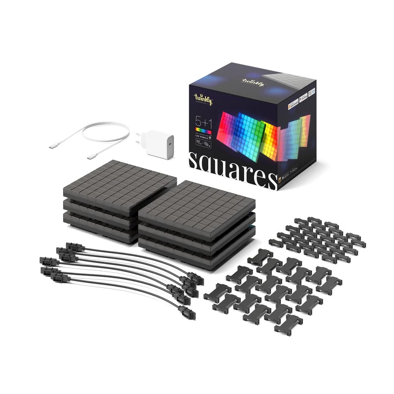 Twinkly SQUARES 64 Led RGB BT + WiFi 6 Stk