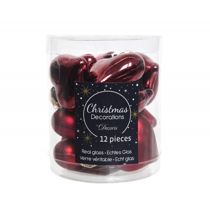 Mini-Glasherzen zum Aufhängen. 12er-Set