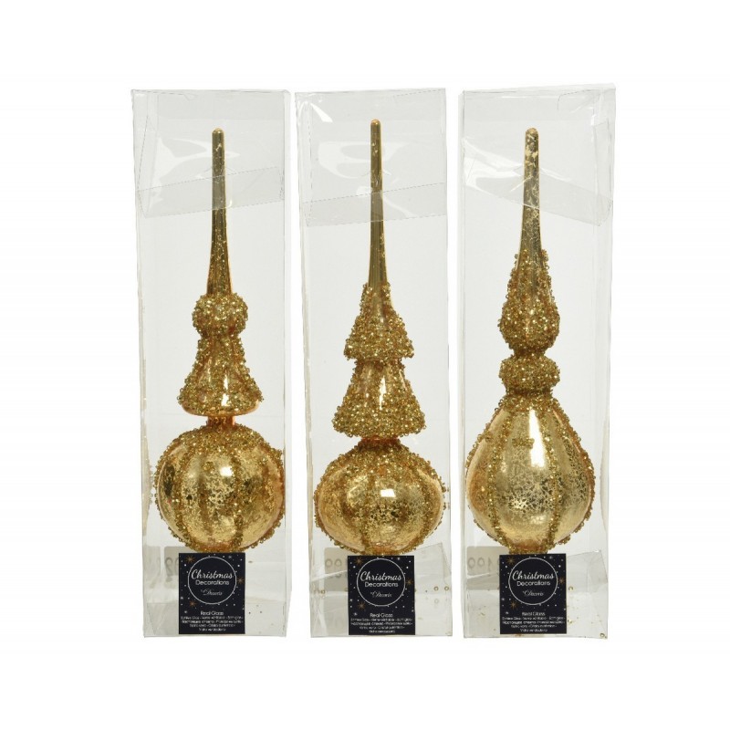 Glass tip 31 cm gold. Single piece Glass tip 31 cm gold. Single piece