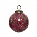 Glass ball to hang 7.5 cm red.