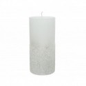 Candle decorated with glitter 15cm.