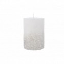 Candle decorated with glitter 10cm.