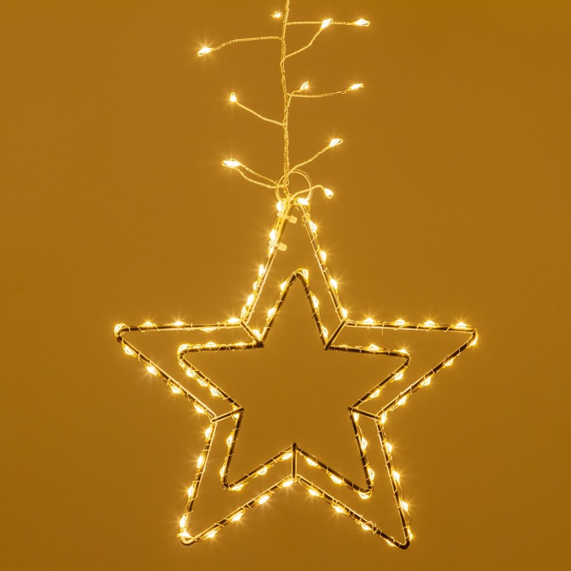 Ice Cluster Light 320xH80cm with Stars 950 WARM WHITE LED