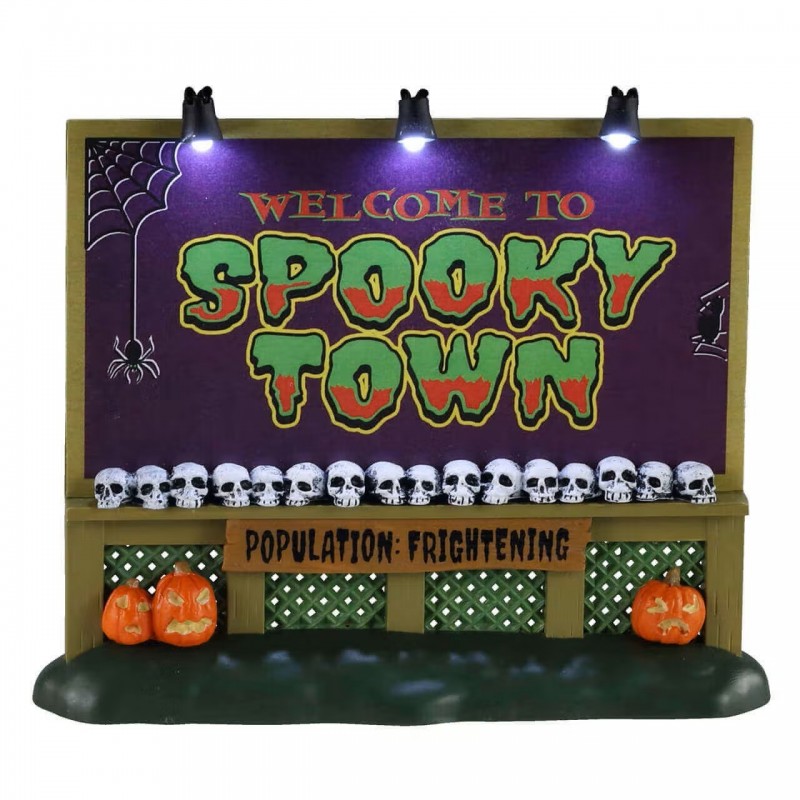 Spookytown Sign B/O 4.5V Ref. 04710
