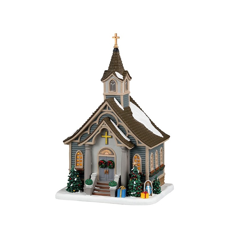 Small Town Church with Power Supply Ref. 35066